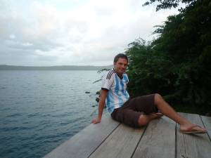 Freiwilliger in Nicaragua zu sein, hat definitiv sehr tolle Seiten: hier an der Laguna de Apoyo, einem alten Vulkankrater
